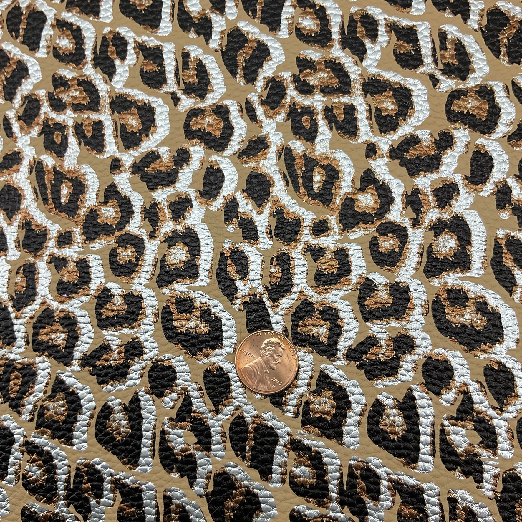 Leopard Pebbled Faux Leather