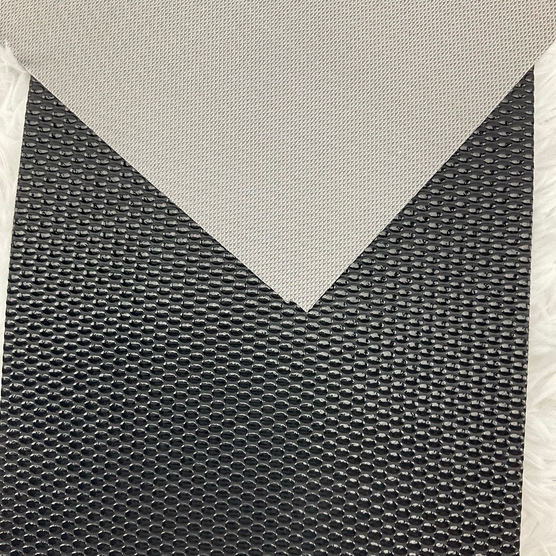 Black Oval Pebbles Textured Faux Leather Sheet