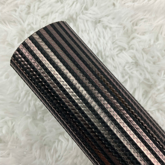 Black Gold Textured Faux Leather Sheet