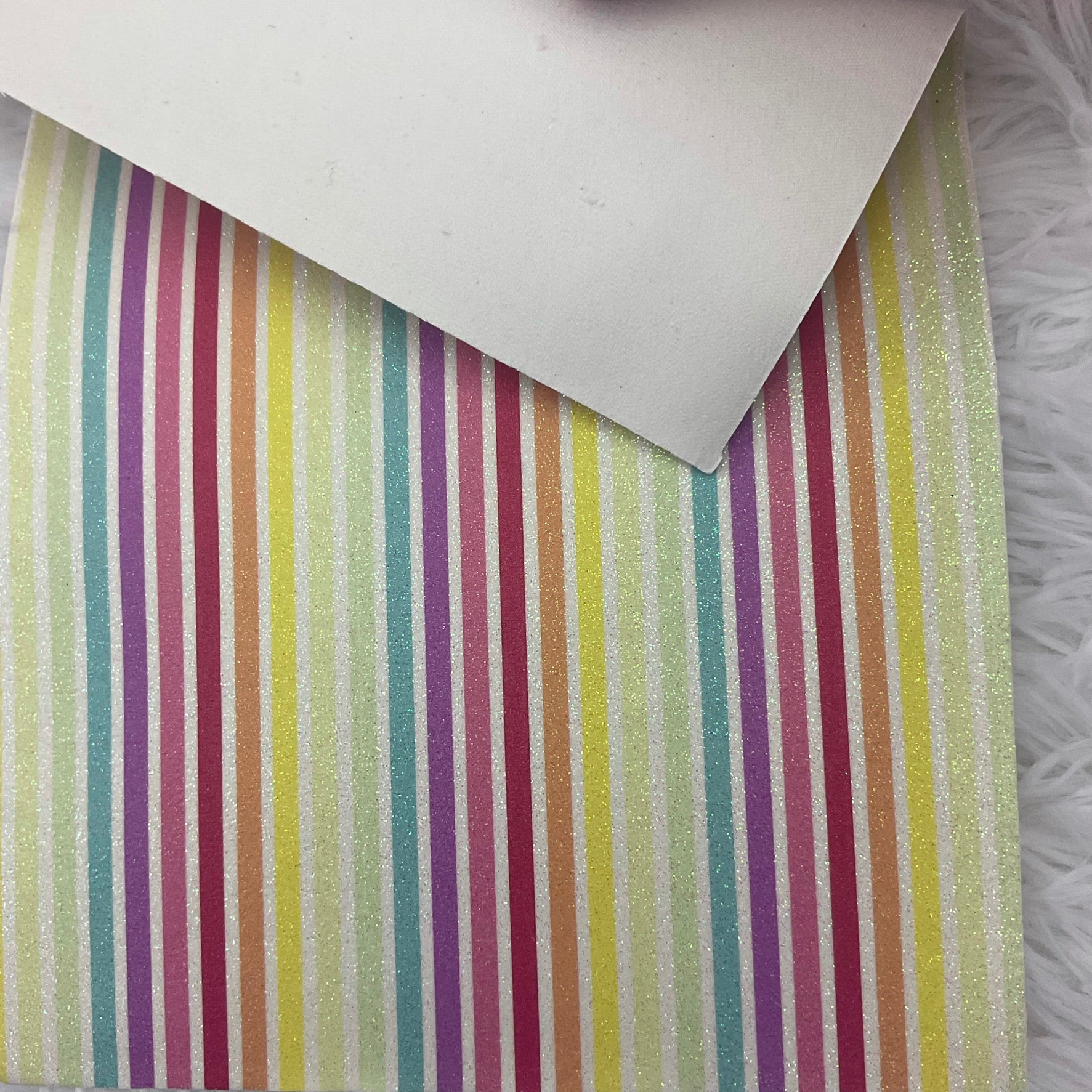 MulticolorLines Printed Fine Glitter Sheet