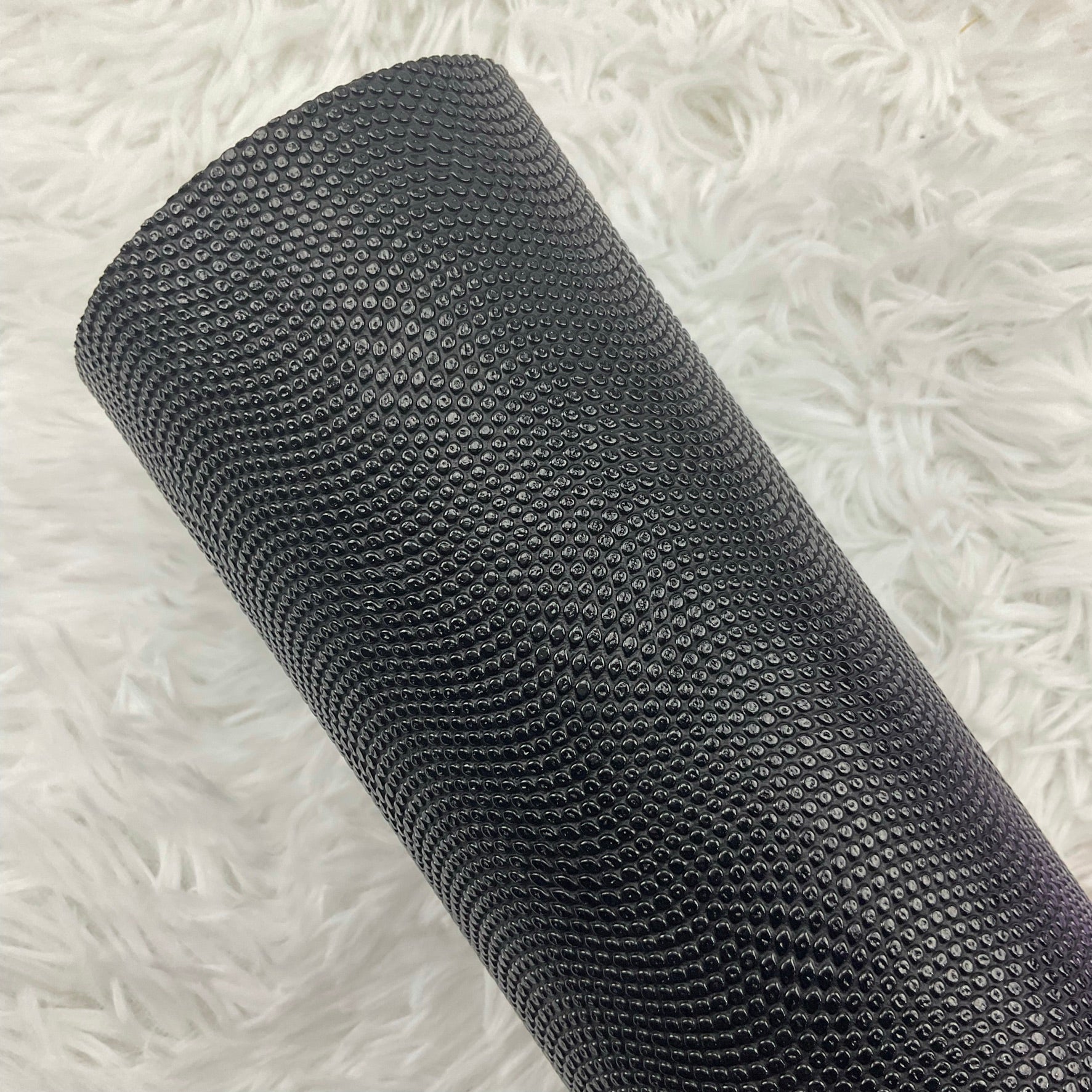 Black Bumps Textured Faux Leather