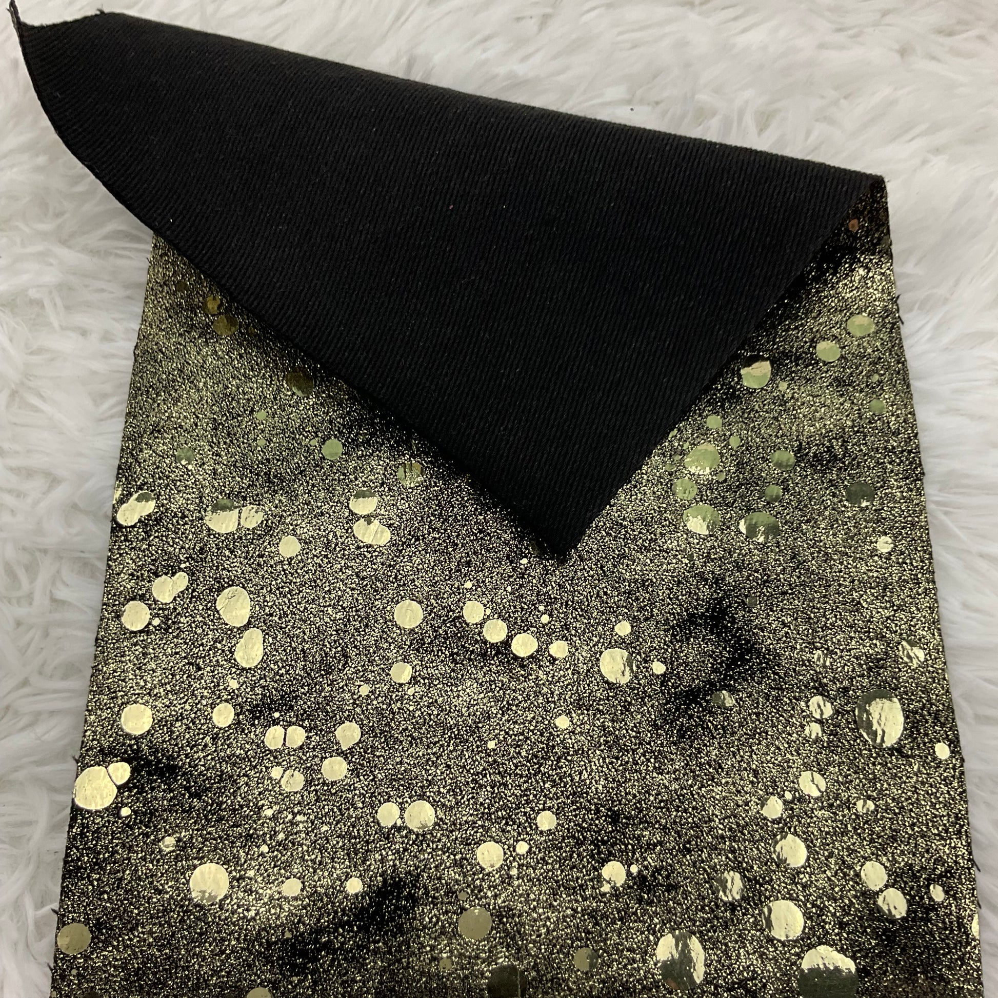 Green Metallic Point Soft Flexible Fabric with Premium Backing sheet