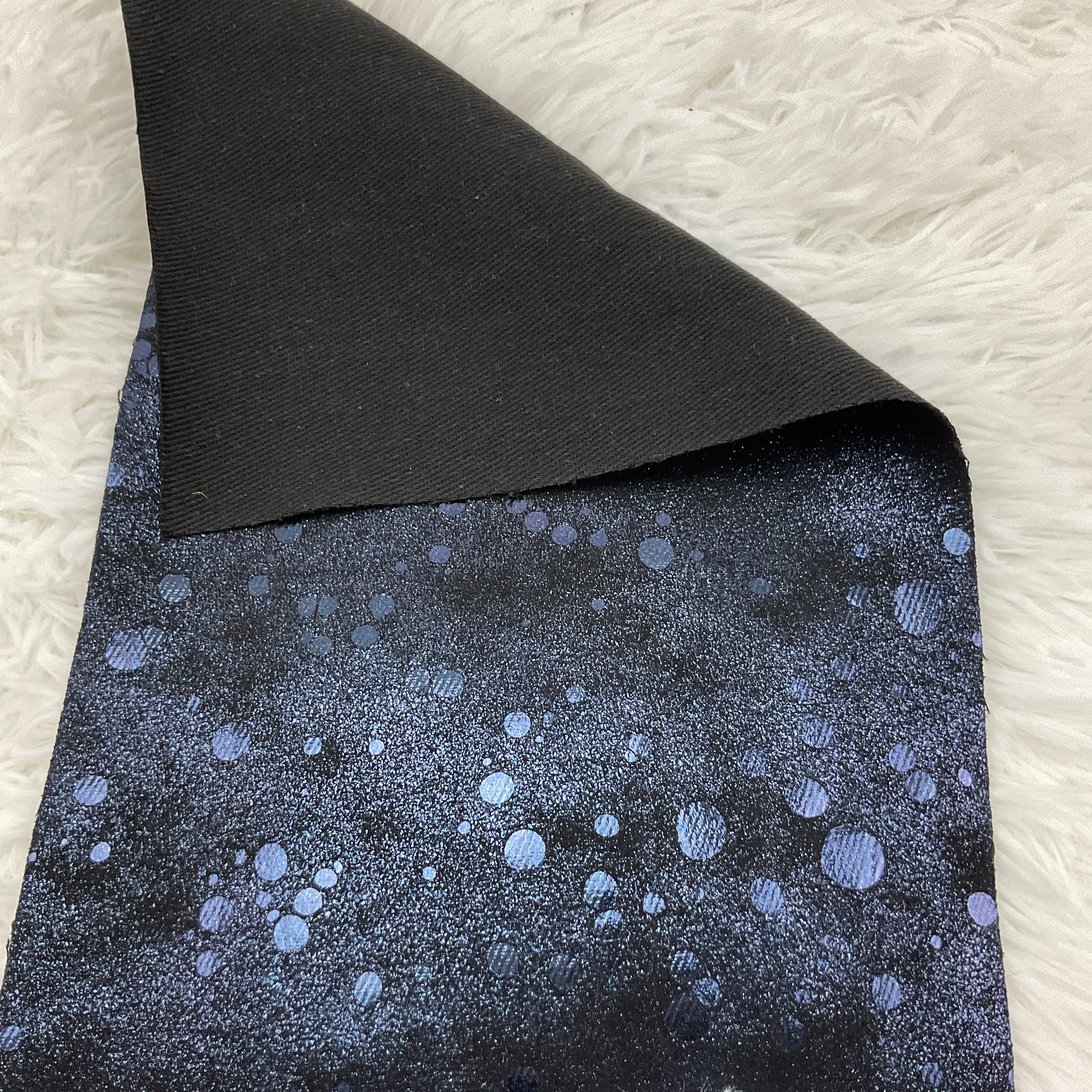 Purple Metallic Point Soft Flexible Fabric with Premium Backing sheet