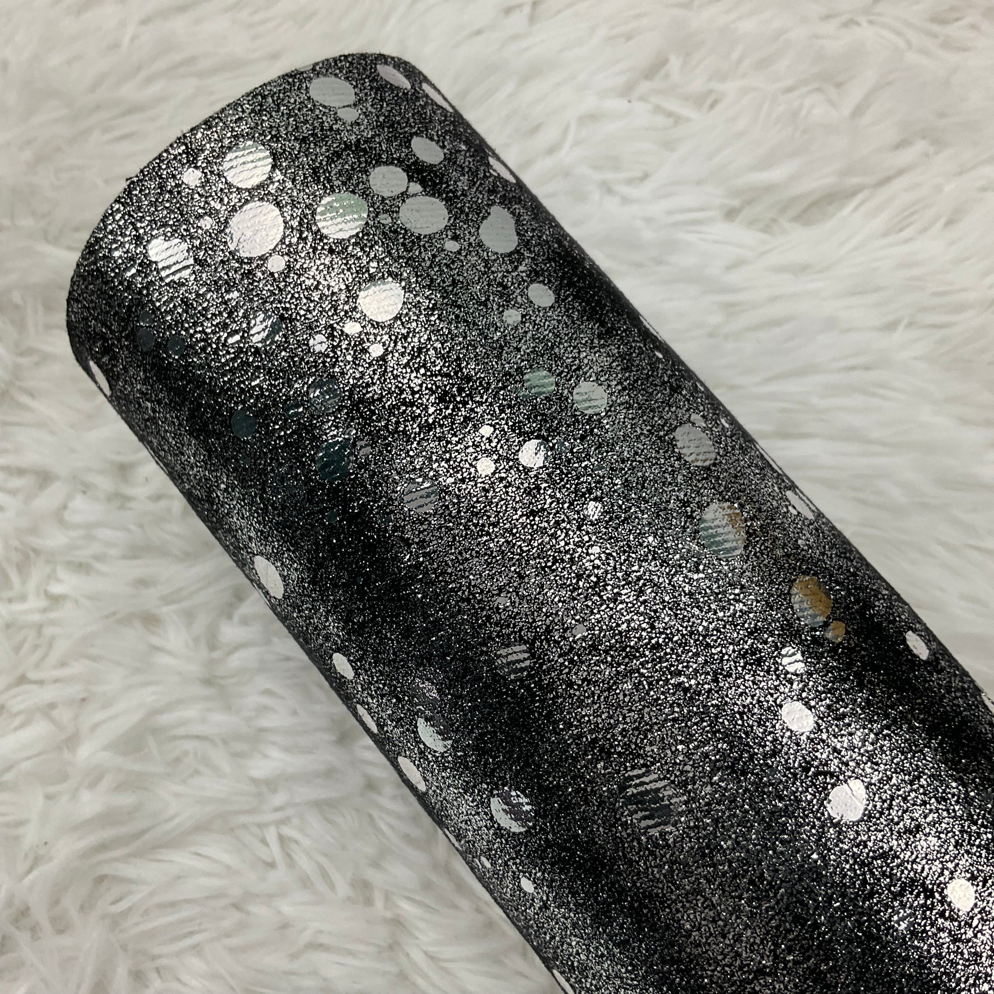 Silver Metallic Point Soft Flexible Fabric with Premium Backing sheet