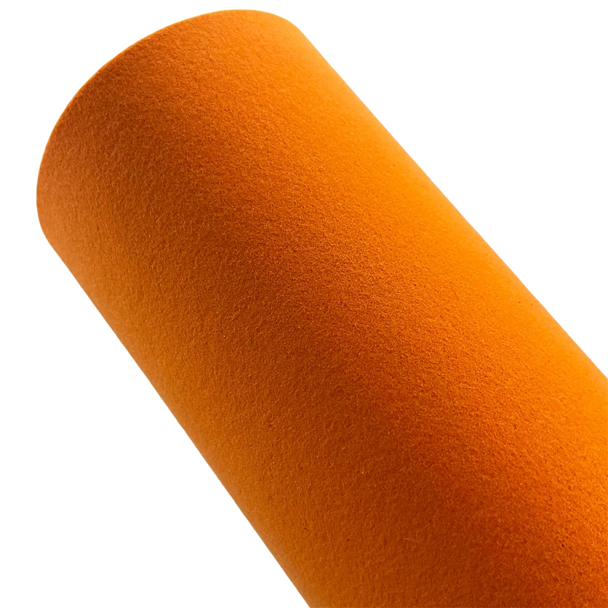 Orange Double Sided Faux Suede Thick Stiff Fabric Sheet