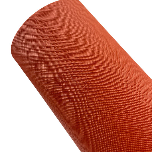 Orange Canvas Faux Leather Sheet