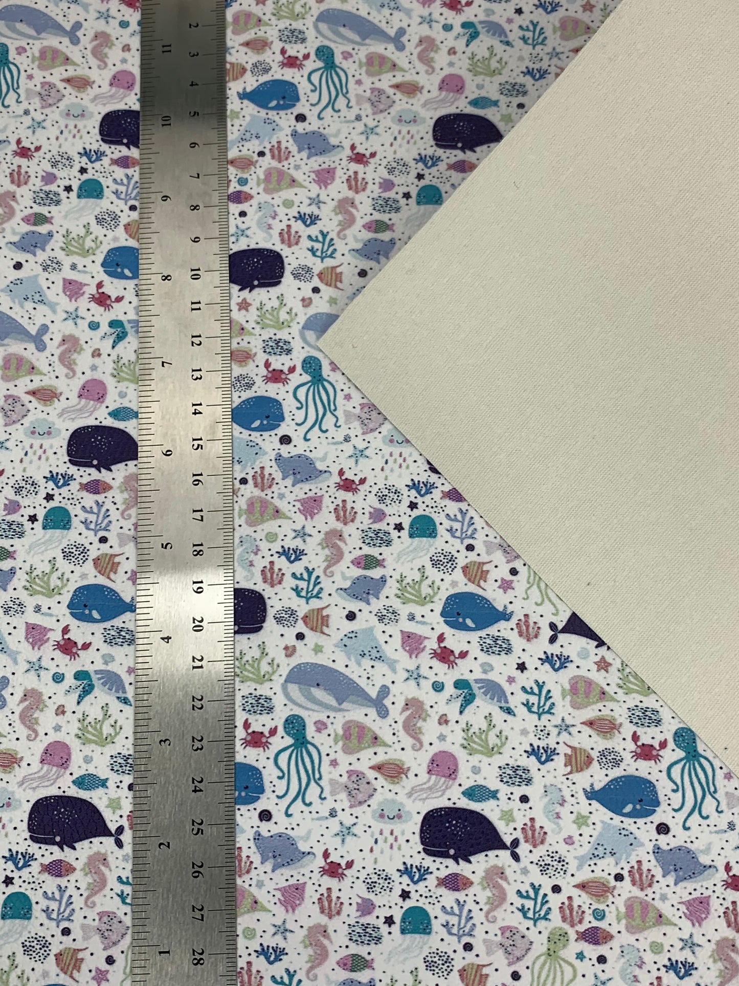 Sea Life Pebble Vegan Leather Sheet