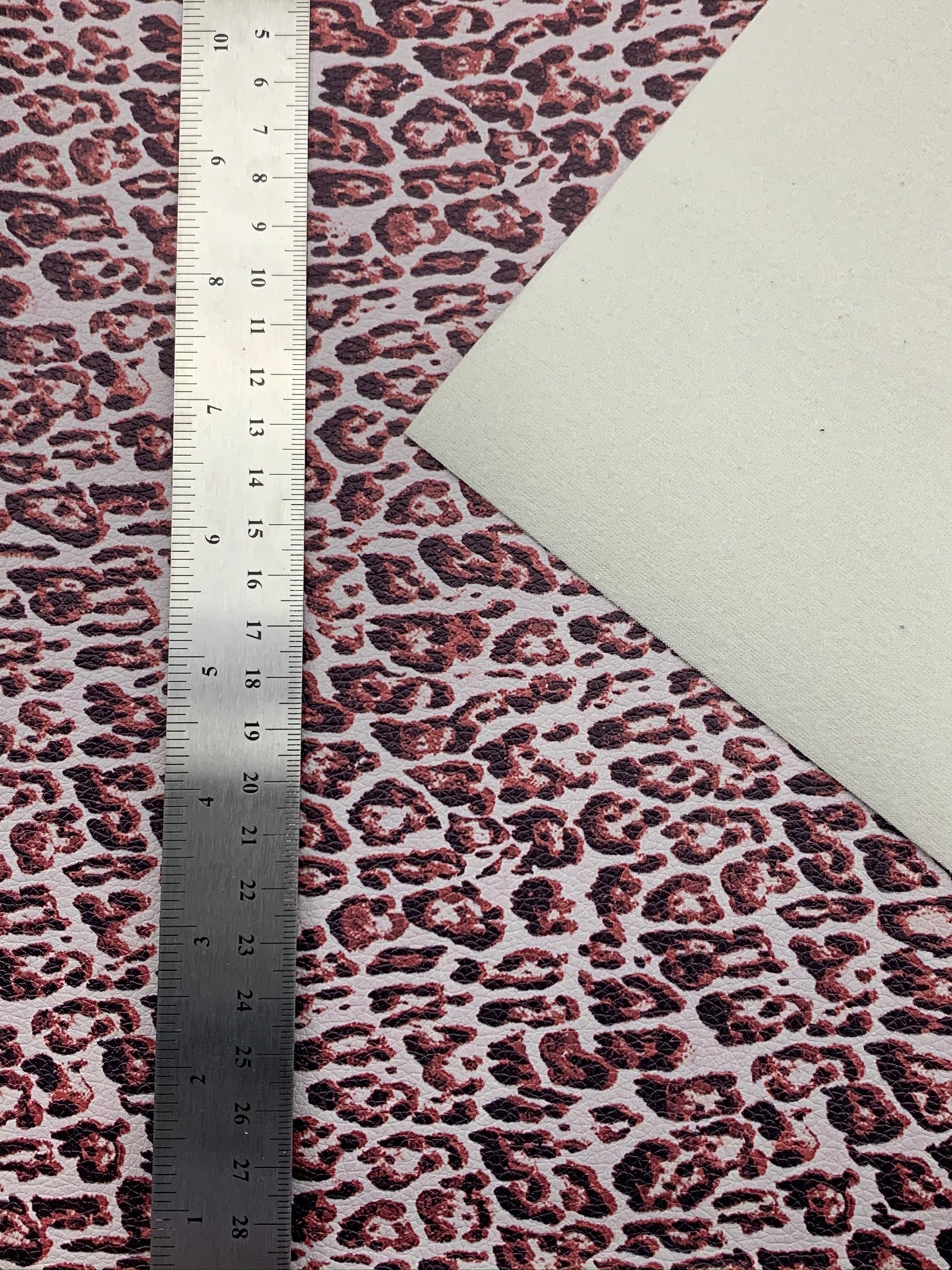Cheetah Print Pebble Vegan Leather Sheet