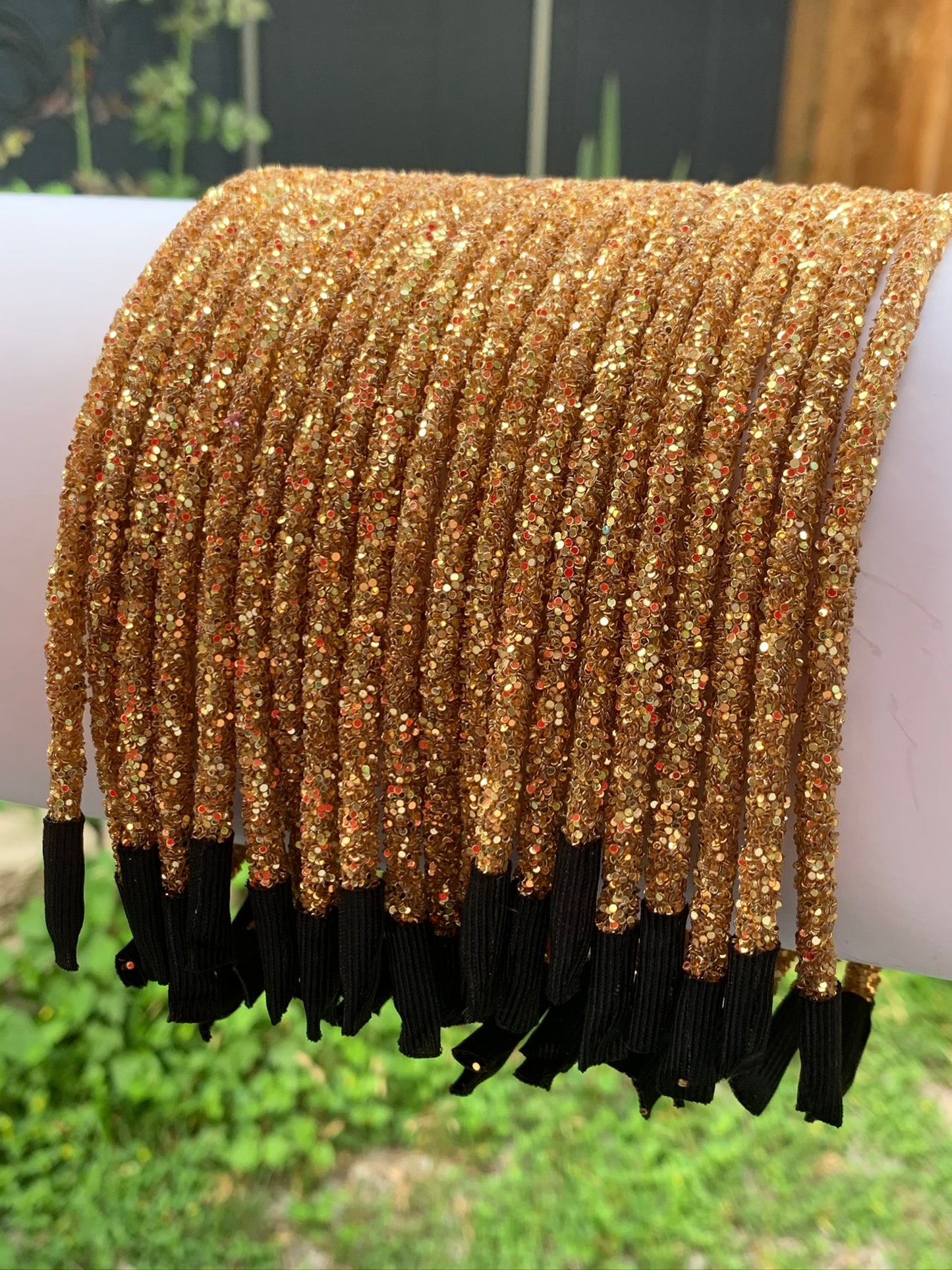 Gold Chunky Glitter Headband