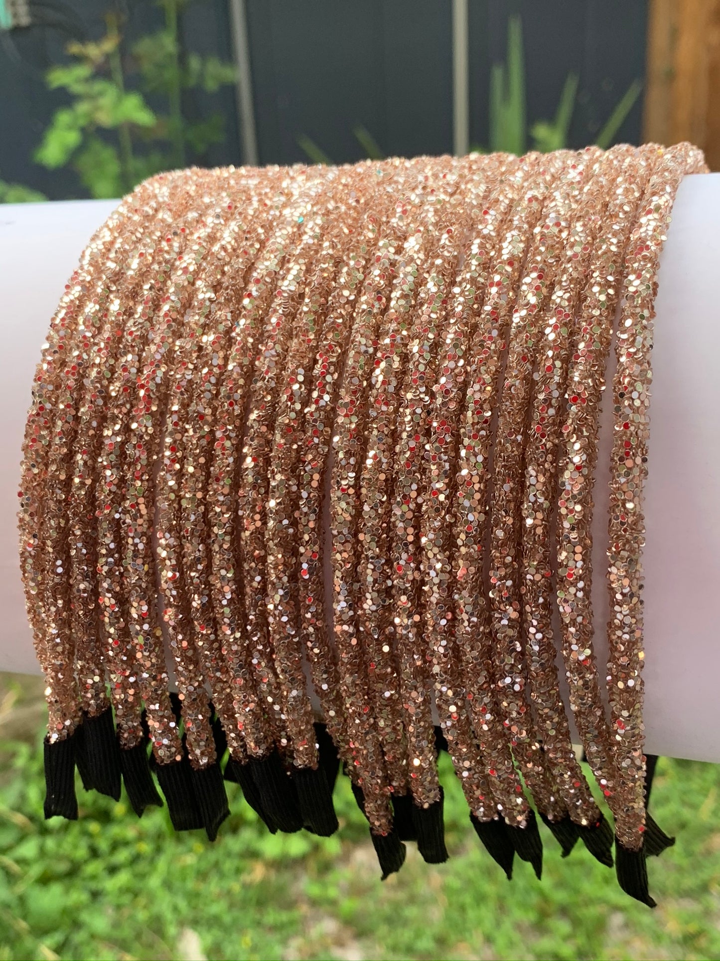 Golden Brown Glitter Headband