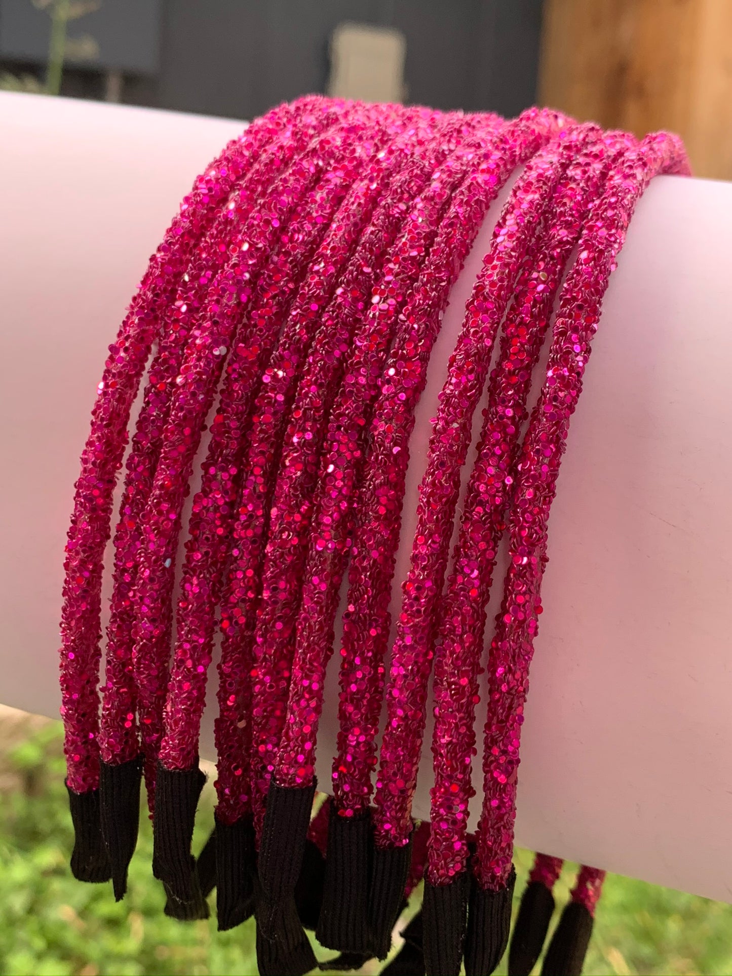 RESTOCKED! Viva Magenta Chunky Glitter Headband
