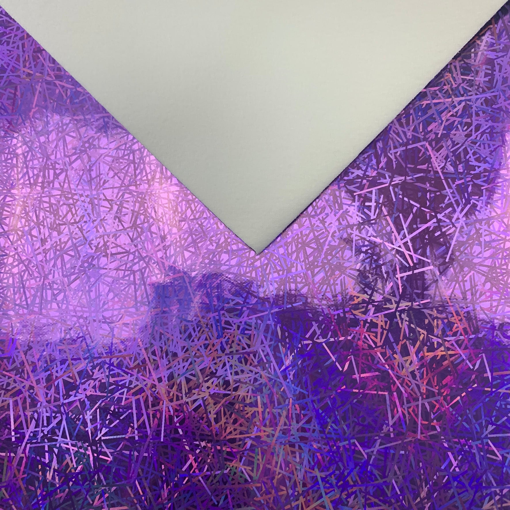 Purple Laser Patent Faux Leather Sheet