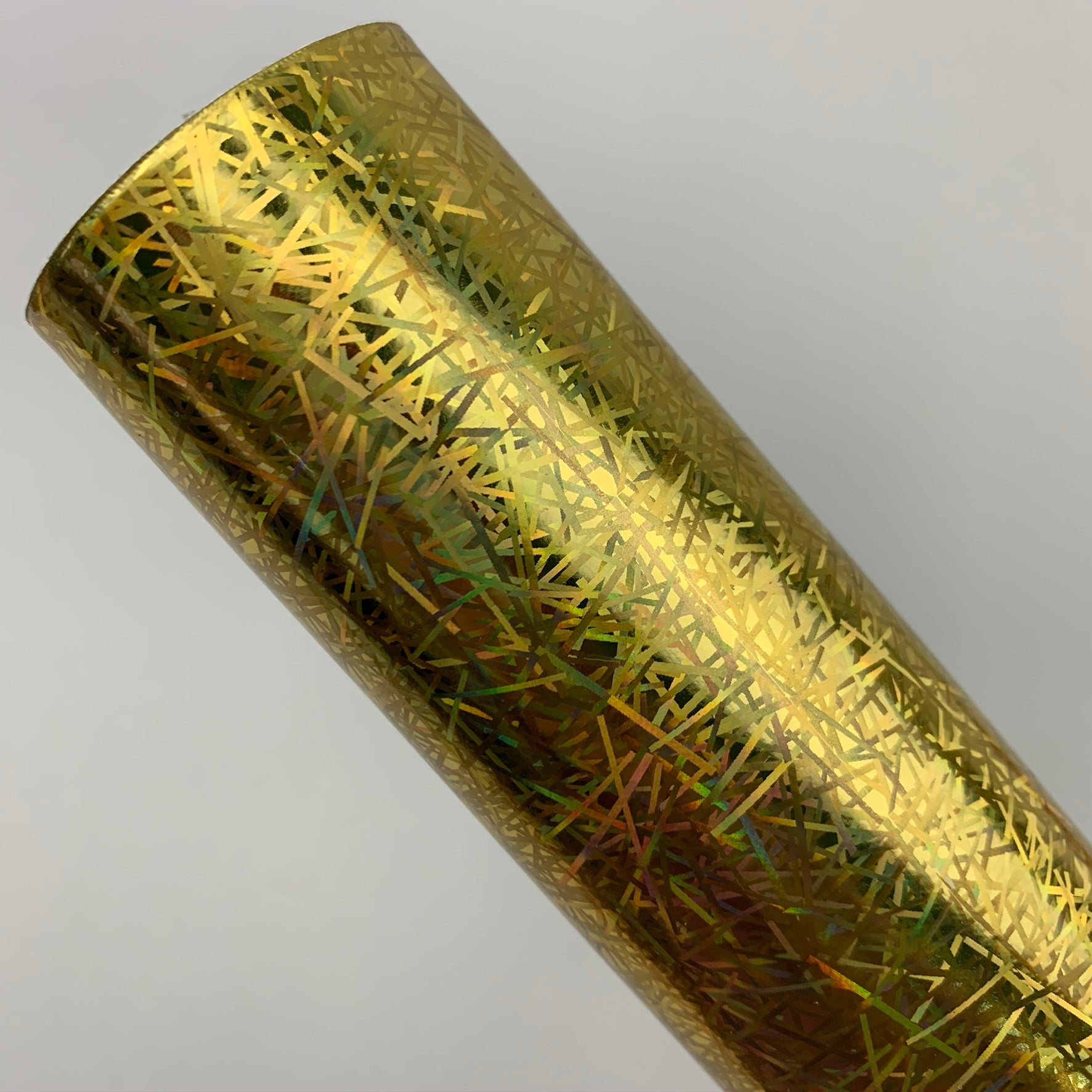 Gold Laser Patent Faux Leather Sheet