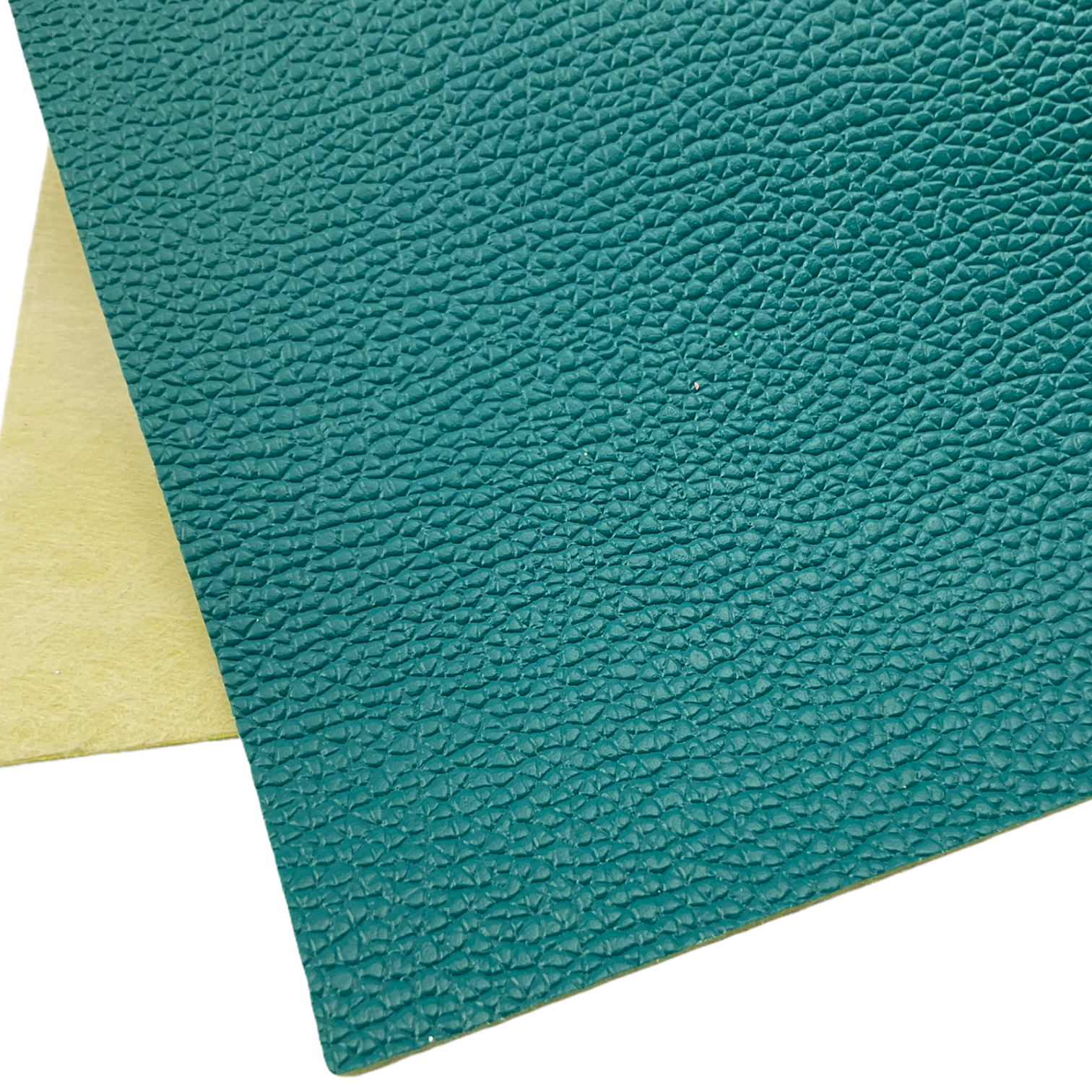Turquoise Thick Litchi Faux Leather Sheet
