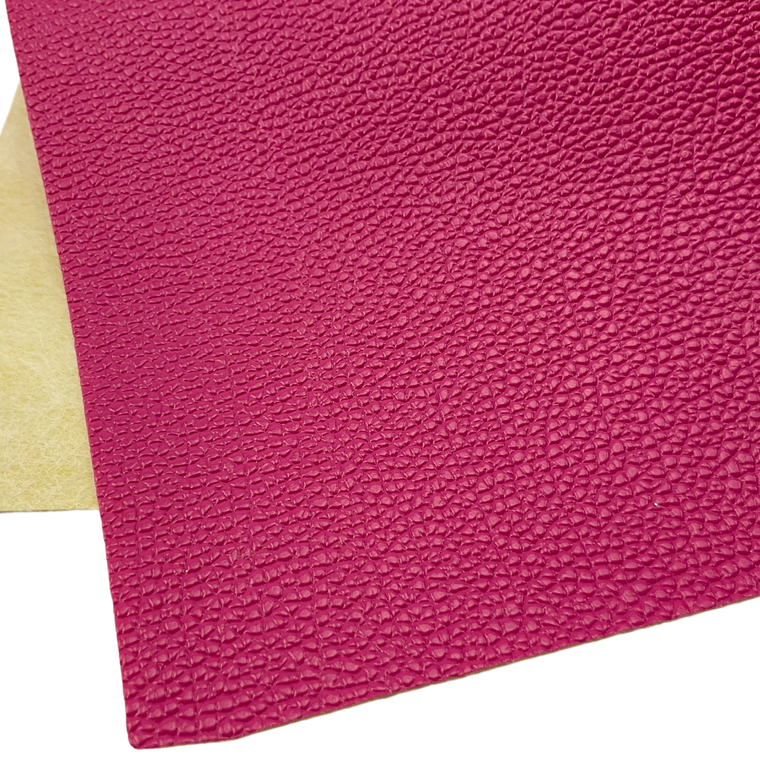 Pink Thick Litchi Faux Leather Sheet