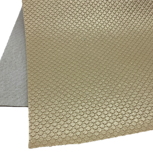 Gold Textured Faux Leather Sheet