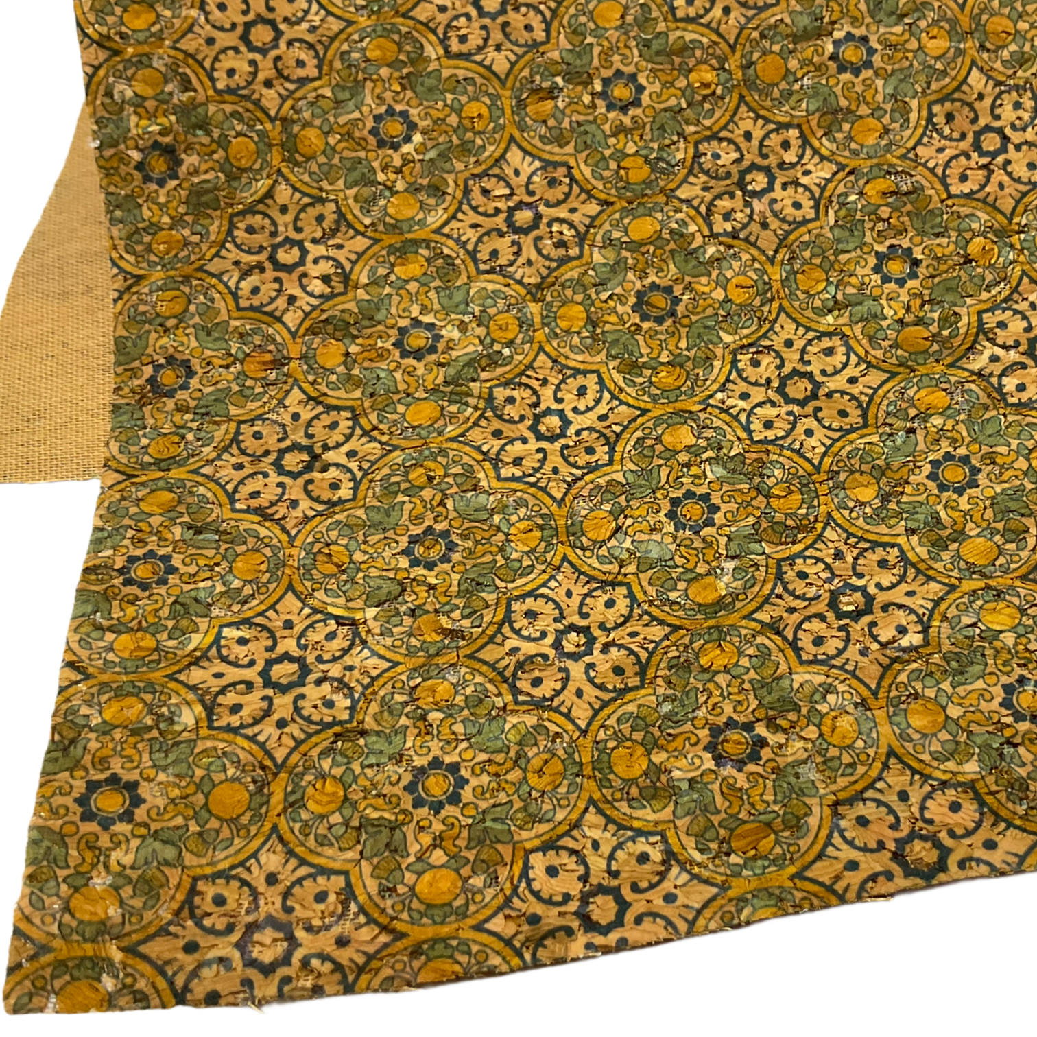 Geometric Print Cork Wood Paper Thin Sheet