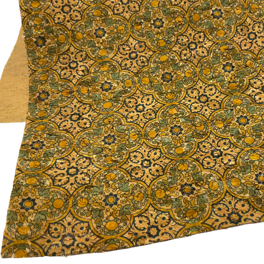 Geometric Print Cork Wood Paper Thin Sheet