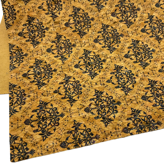 Geometric Print Cork Wood Paper Thin Sheet