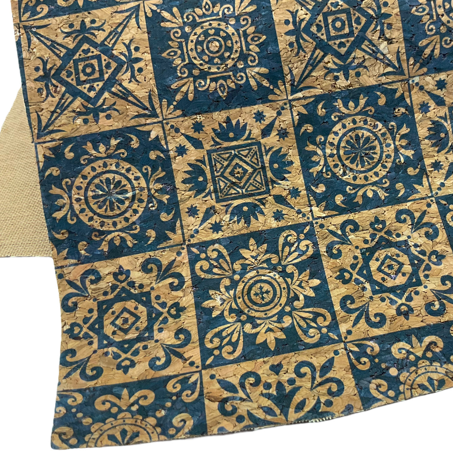 Geometric Print Cork Wood Paper Thin Sheet