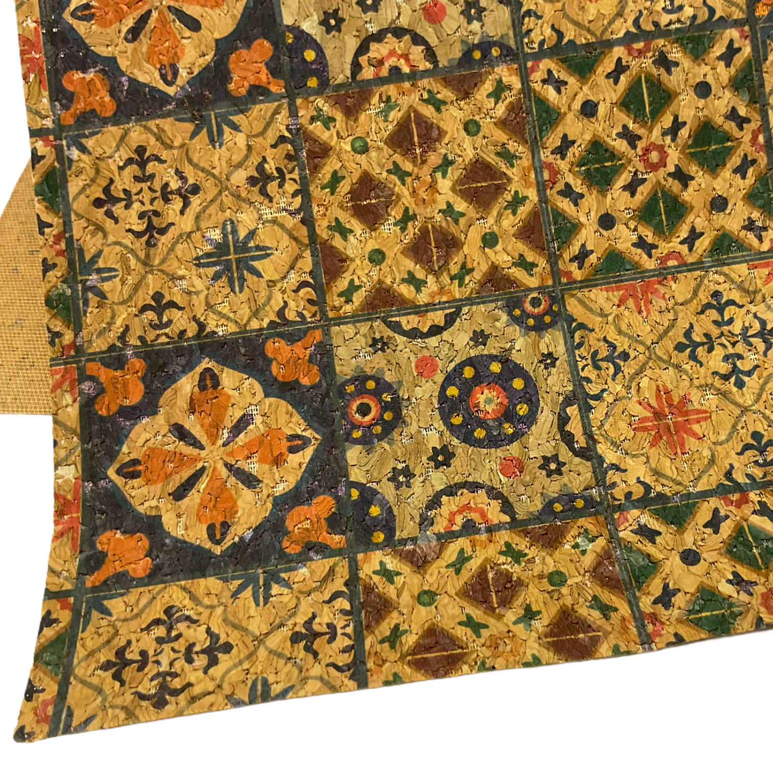 Geometric Print Cork Wood Paper Thin Sheet