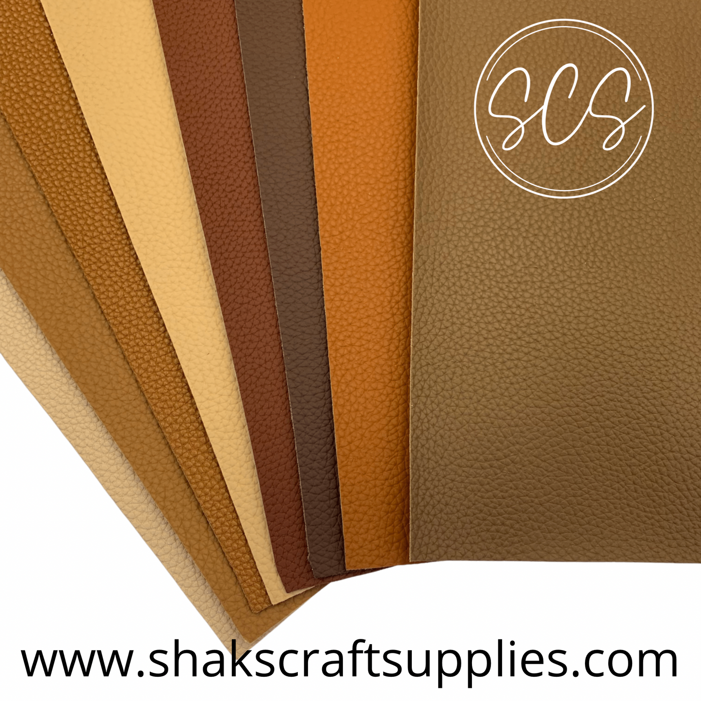 Brown Earth Tones Brown Pebbled Solid Color Faux Leather Sheet
