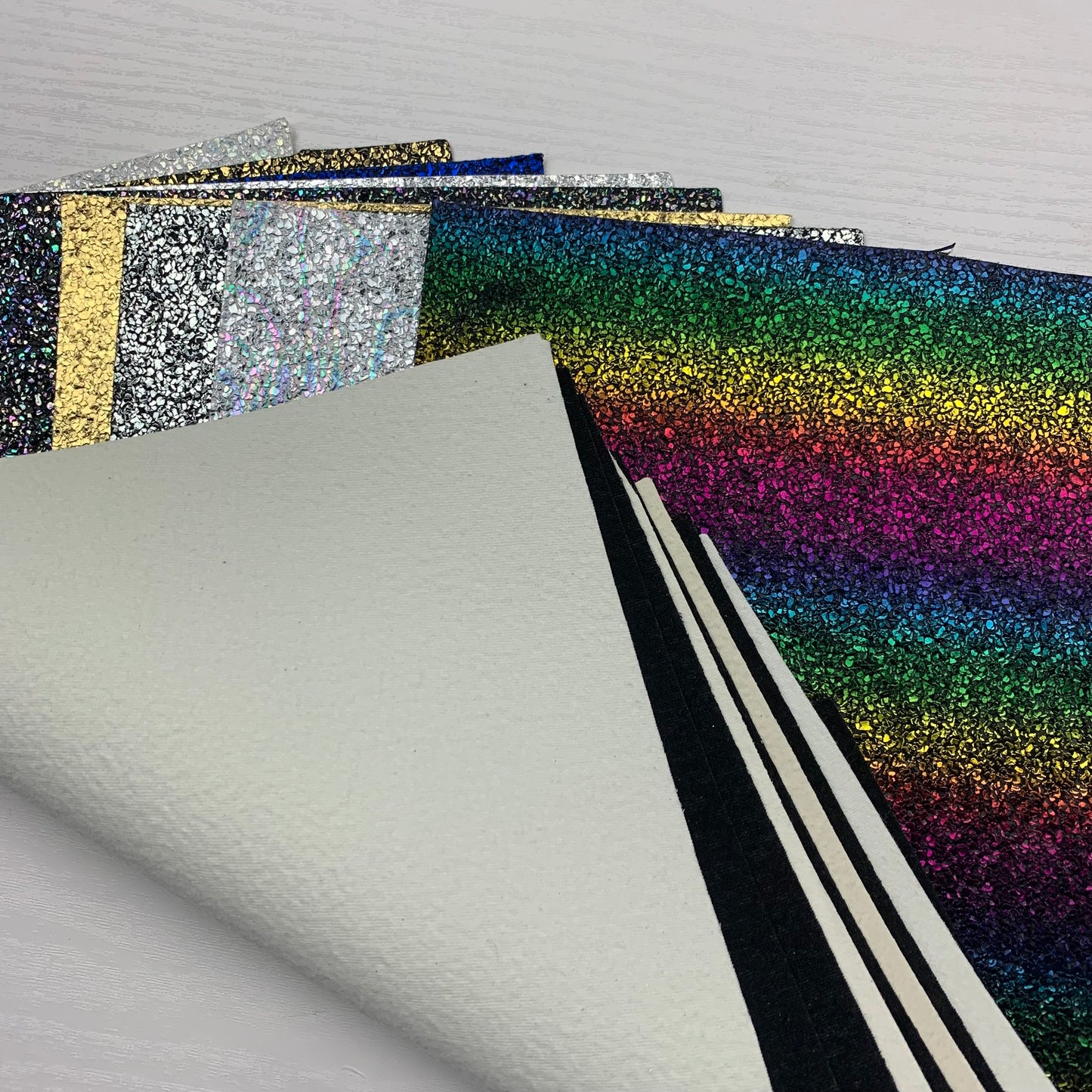 Embossed Textured Faux Leather Sheet