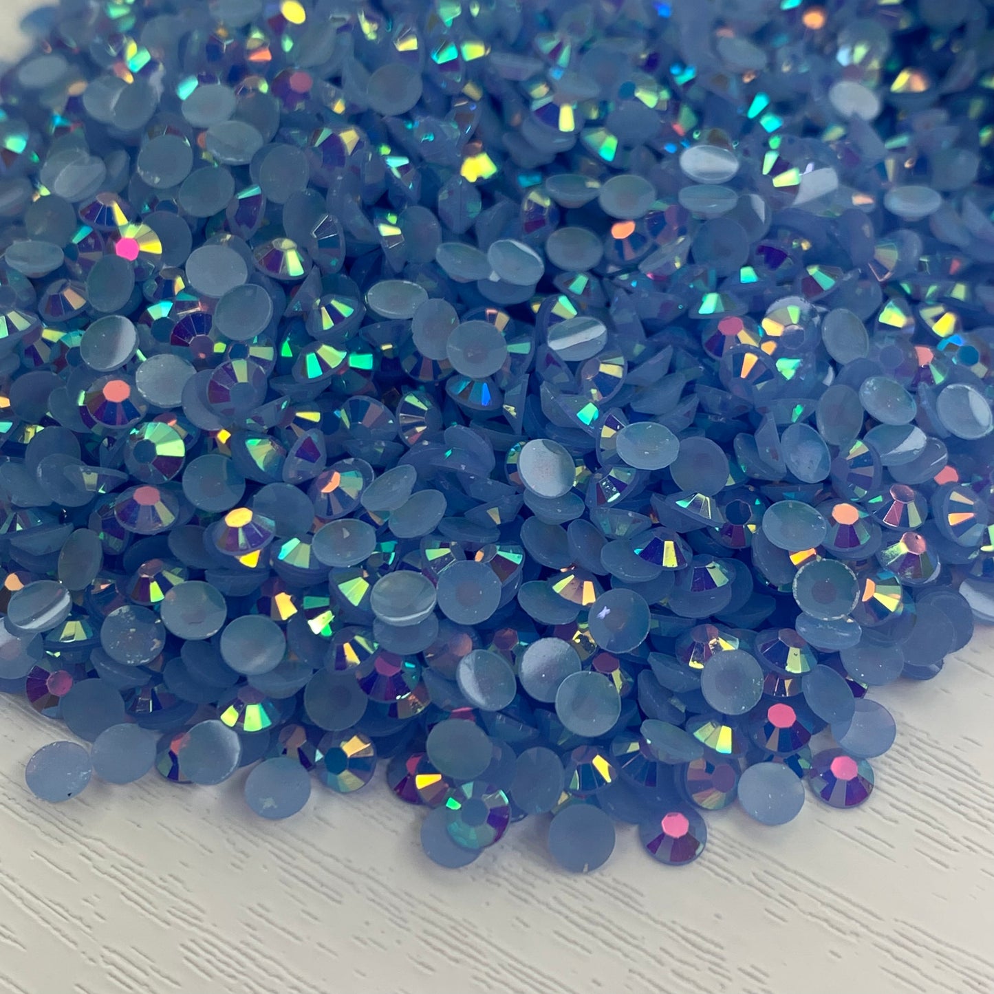 Light Sapphire AB | Premium Jelly Resin Rhinestones | Non Hotfix | 3mm, 4mm or 5mm | Flatback