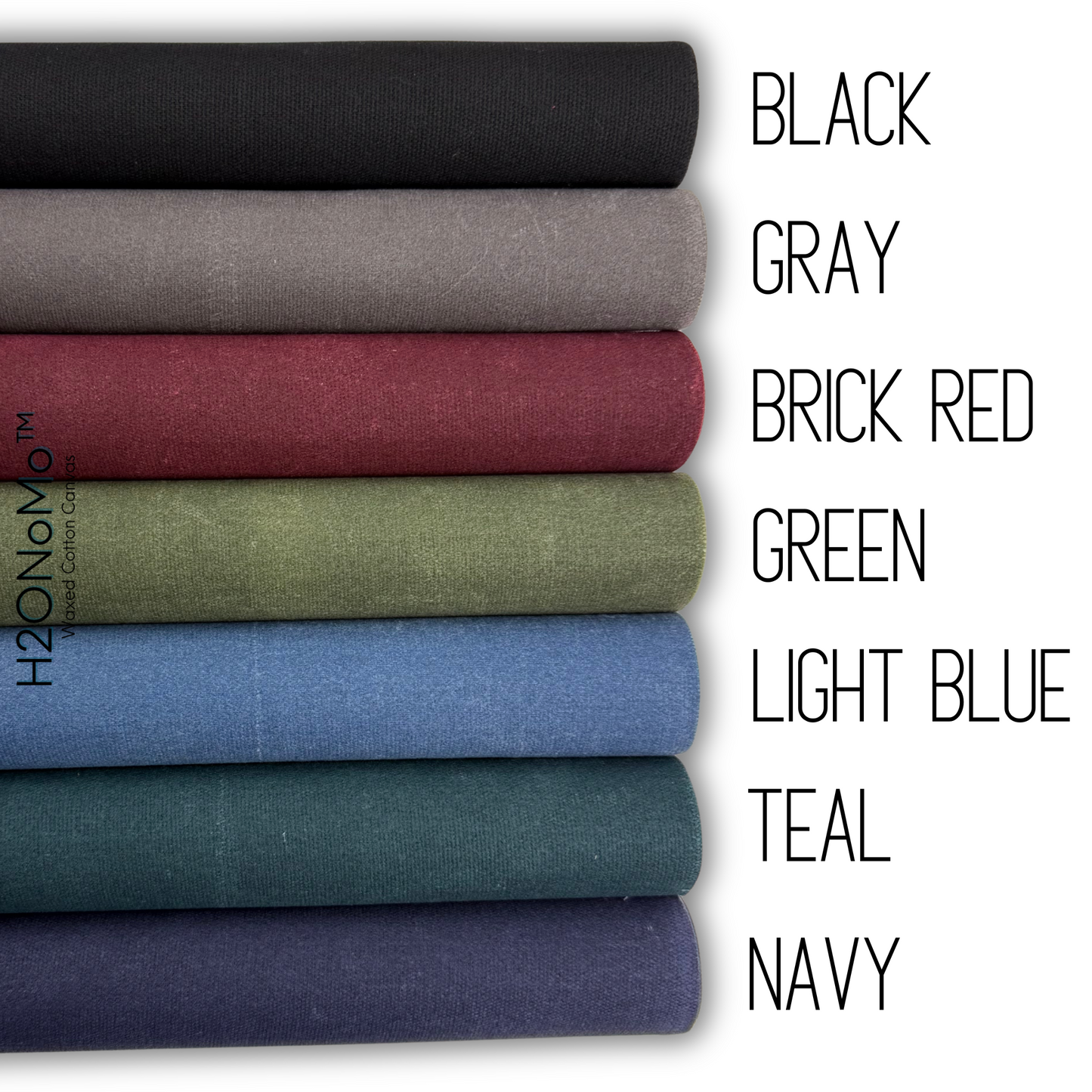 H2ONoMo™ Waxed 12oz Cotton Canvas - half and full yards