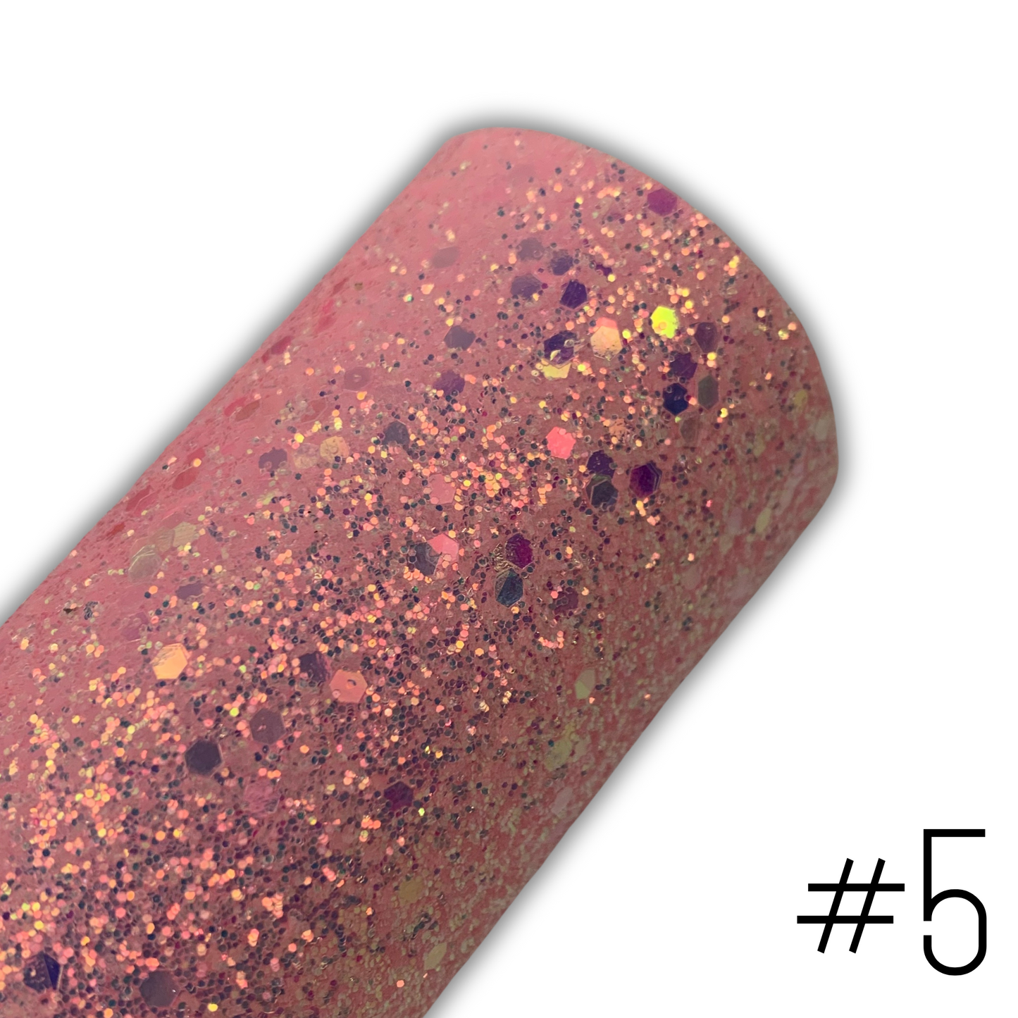GLOW IN THE DARK Chunky Glitter Faux Leather with Soft Felt Backing