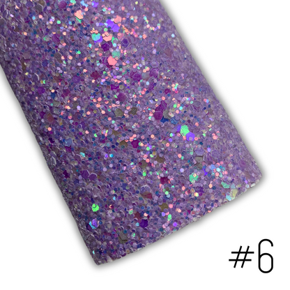 GLAM Chunky Glitter Faux Leather with Soft Felt Backing