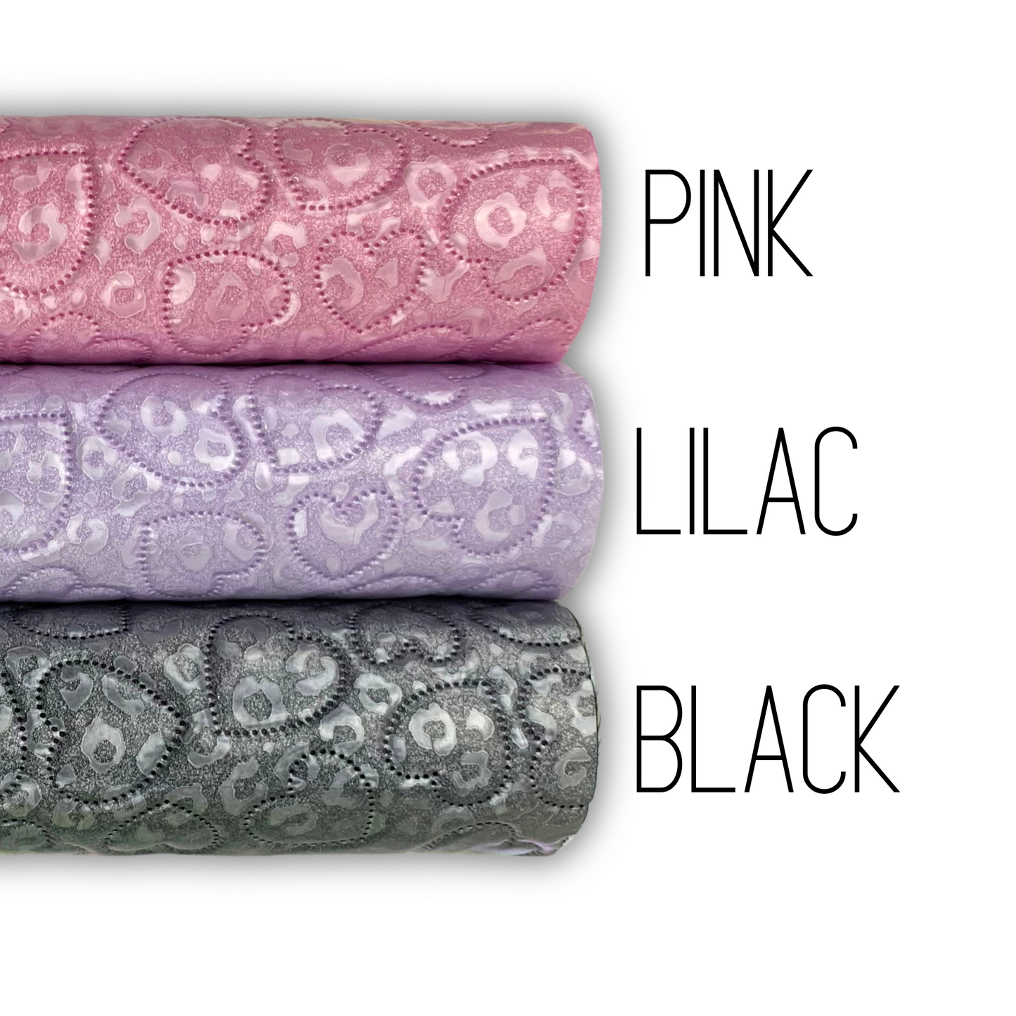 Leopard Quilted Faux Leather Half Yard Roll