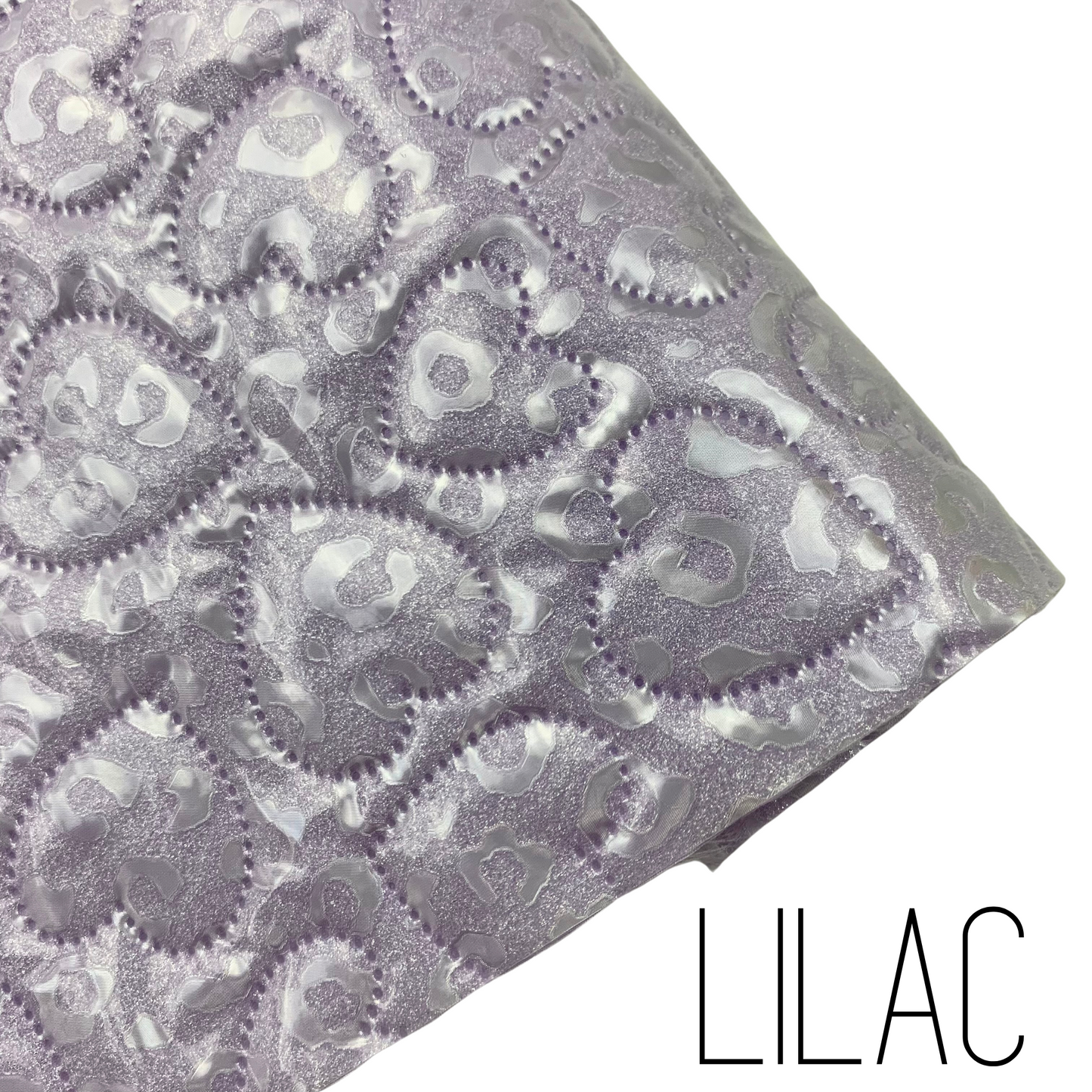 Leopard Quilted Faux Leather Half Yard Roll