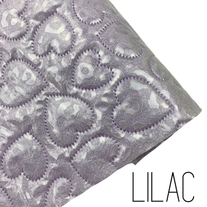 Leopard Quilted Faux Leather Half Yard Roll