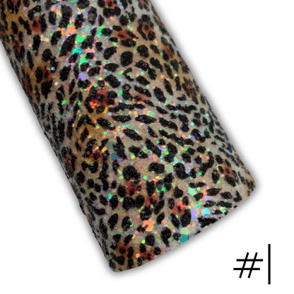 FIERCE Chunky Glitter Faux Leather with Soft Felt Backing