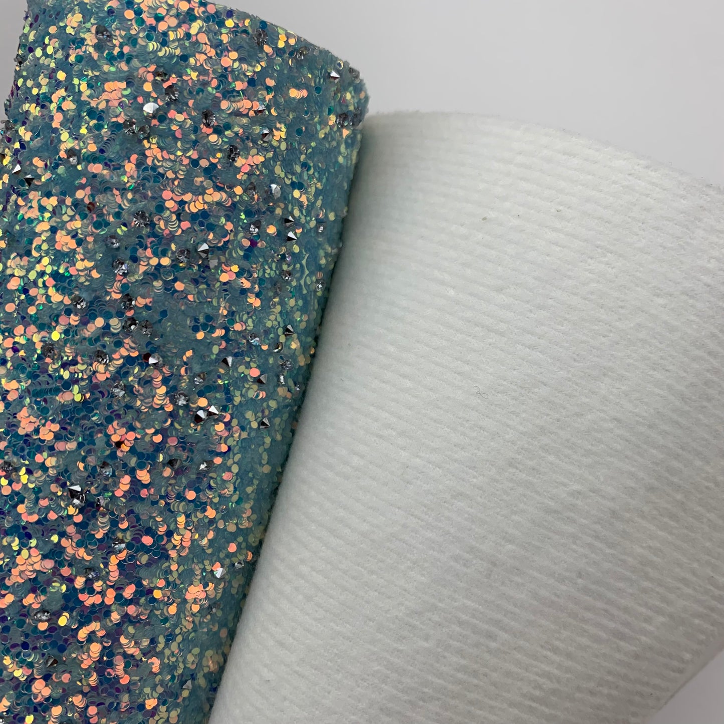 RAZZLE DAZZLE Chunky Glitter with Rhinestones Faux Leather