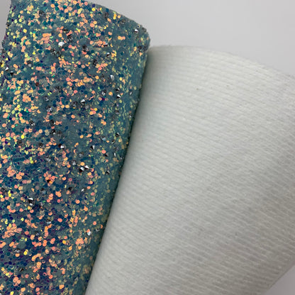 RAZZLE DAZZLE Chunky Glitter with Rhinestones Faux Leather