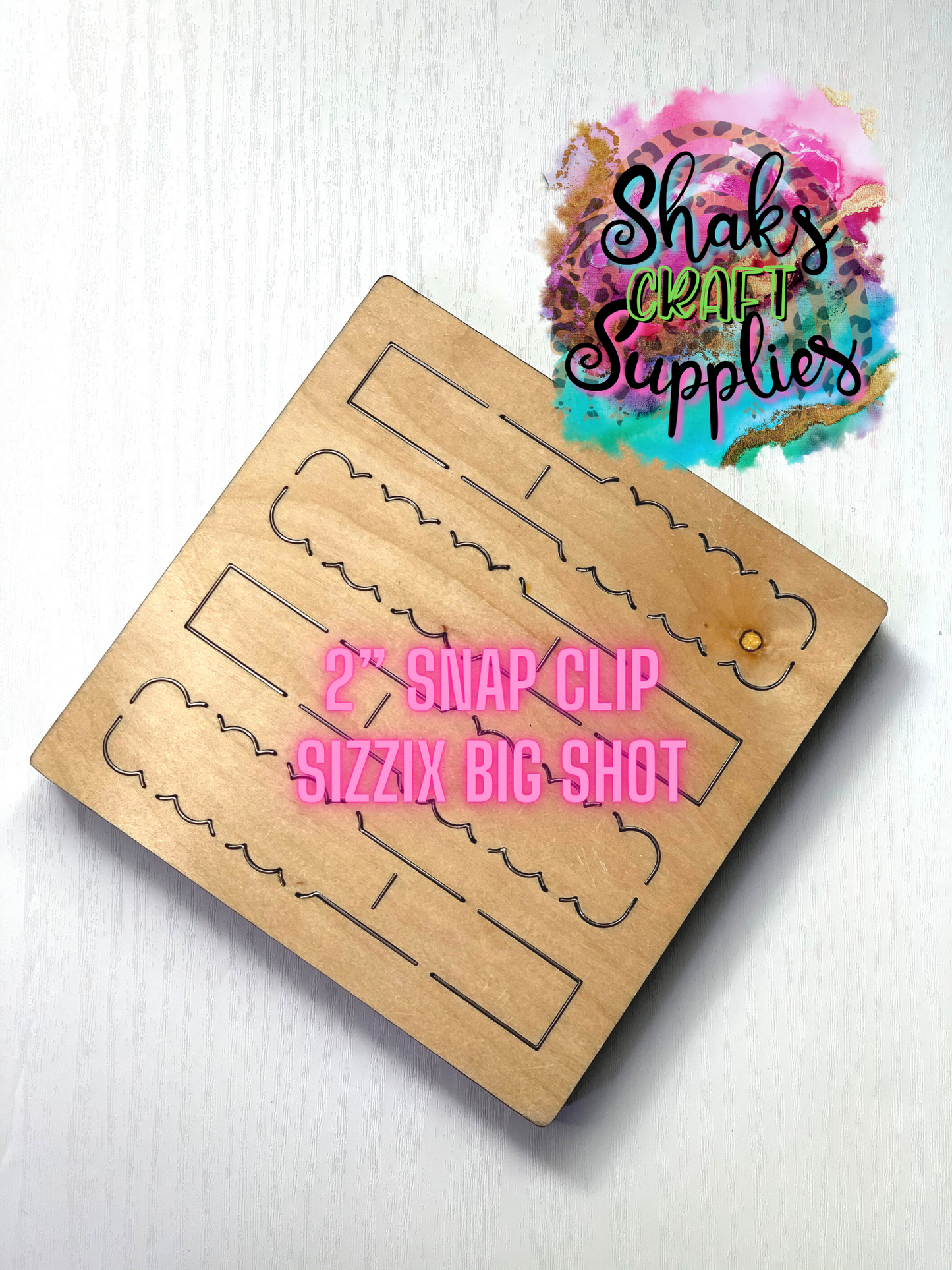 2" Snap Clip Steel Blade Wood Die Cut