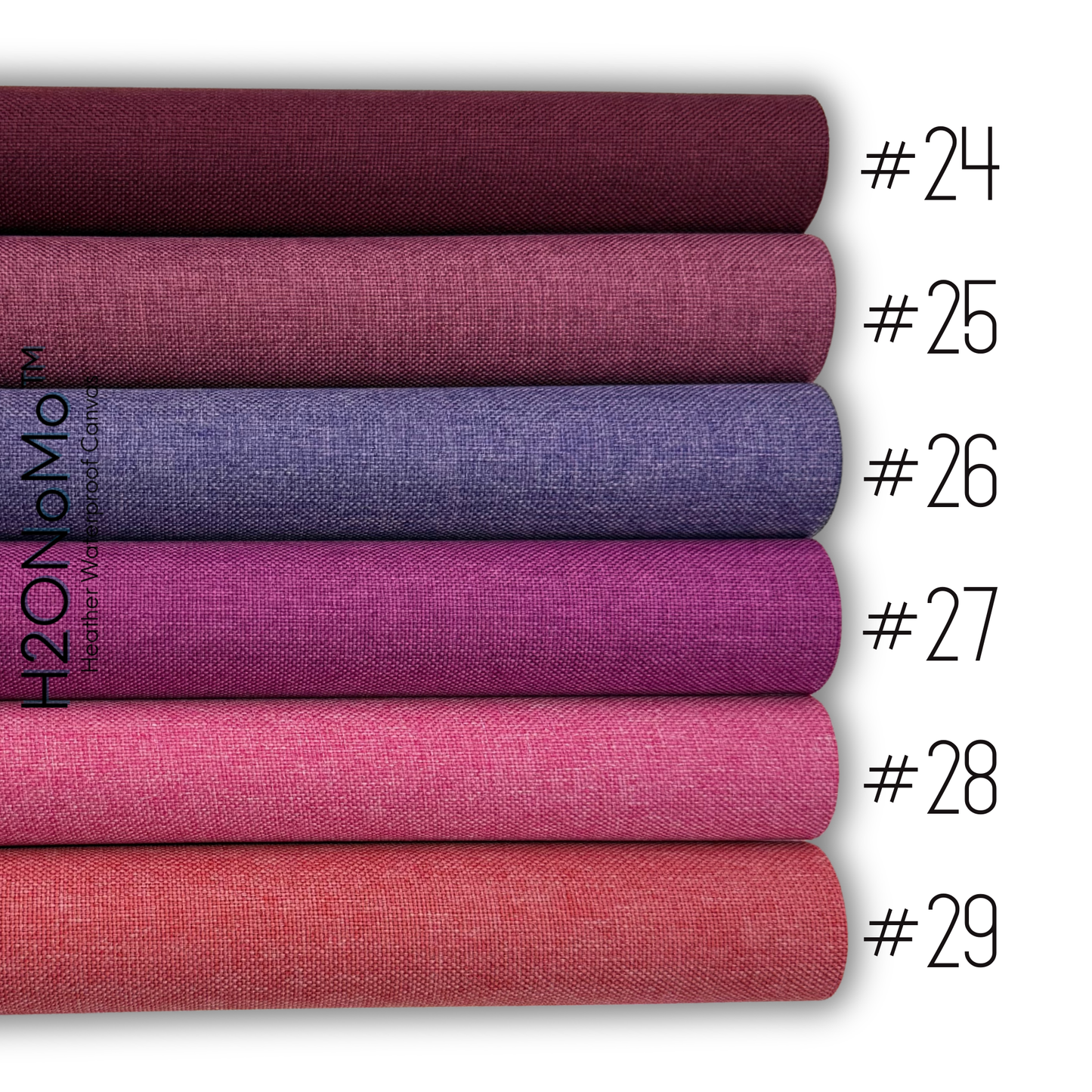 NEW COLORS! H2ONoMo™ Heather Waterproof Canvas 1/2 Yard Rolls