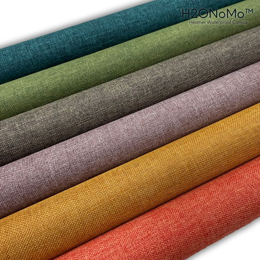 NEW COLORS! H2ONoMo™ Heather Waterproof Canvas 1/2 Yard Rolls
