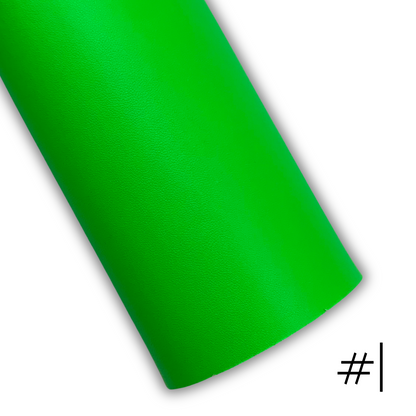NEON LUSH Smooth Faux Leather with Soft Felt Backing