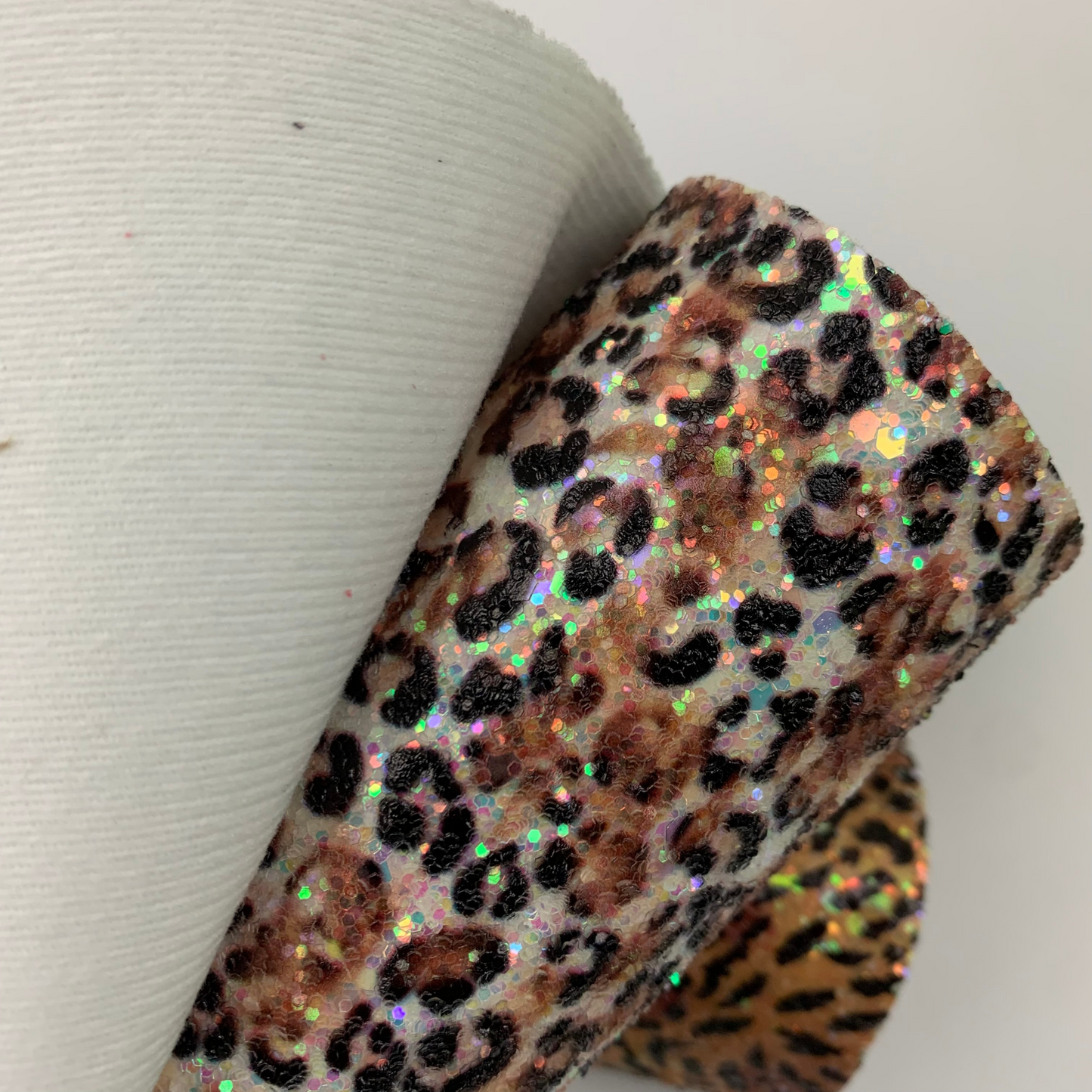 FIERCE Chunky Glitter Faux Leather with Soft Felt Backing