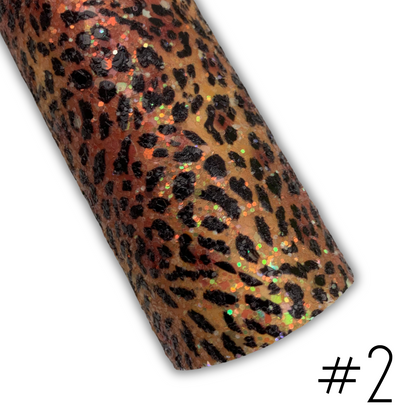 FIERCE Chunky Glitter Faux Leather with Soft Felt Backing
