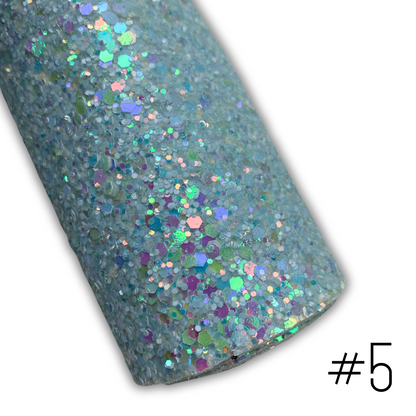 GLAM Chunky Glitter Faux Leather with Soft Felt Backing