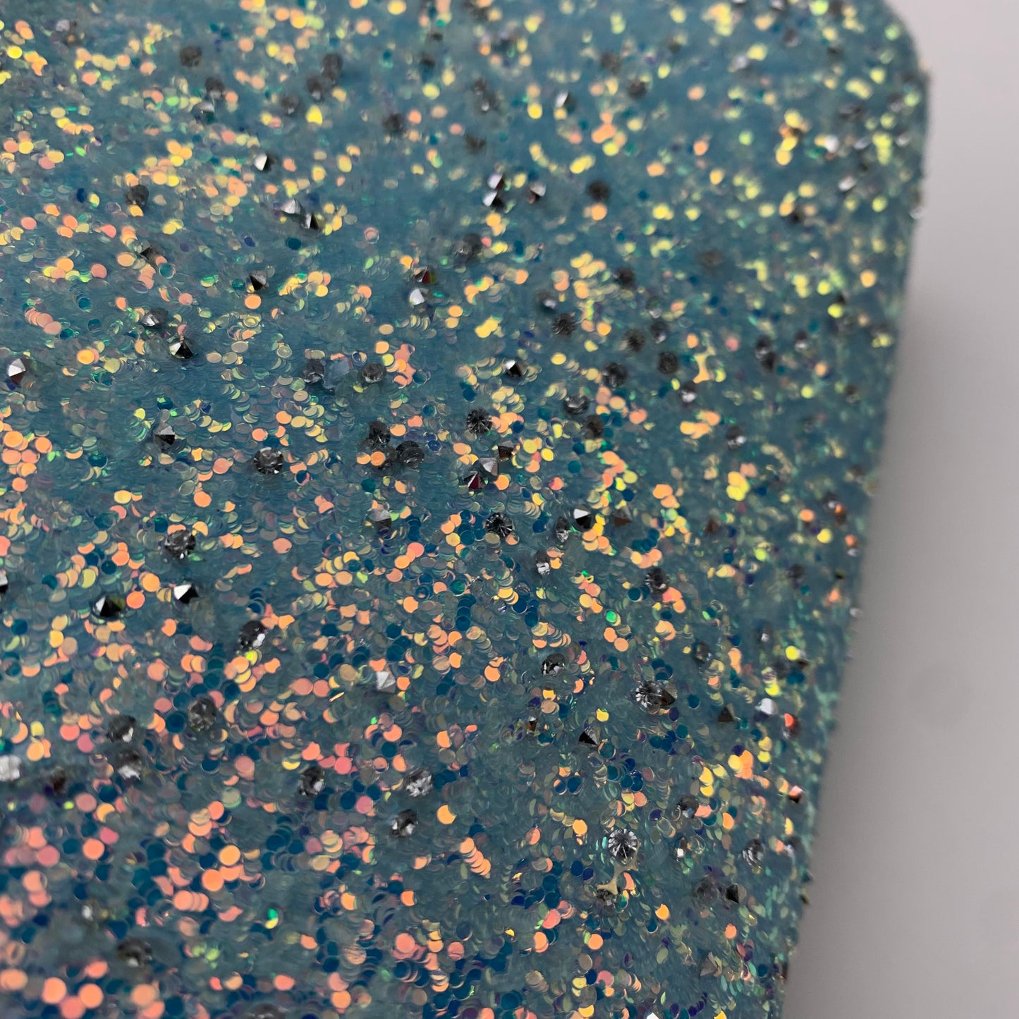 RAZZLE DAZZLE Chunky Glitter with Rhinestones Faux Leather