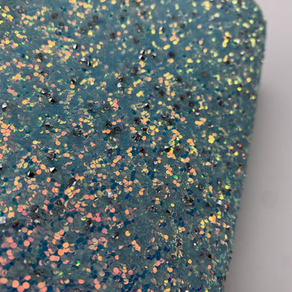 RAZZLE DAZZLE Chunky Glitter with Rhinestones Faux Leather