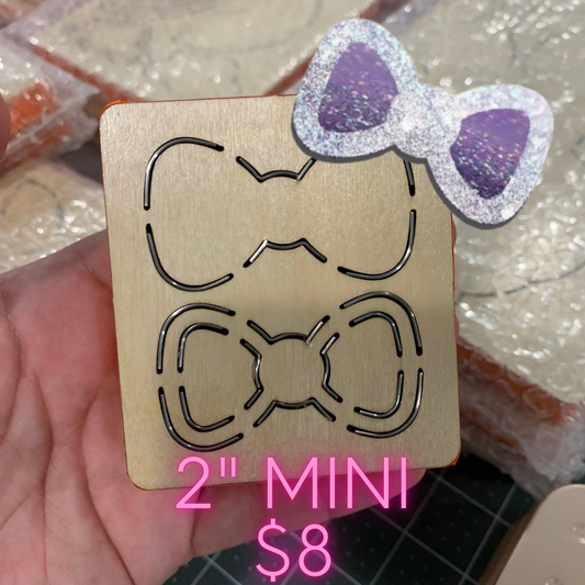 2" Mini Bow wooden diecut