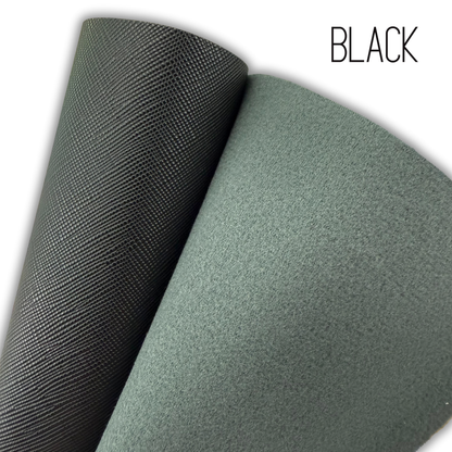 Luxe Saffiano Crosshatch PU/PVC Faux Leather Solid Colors