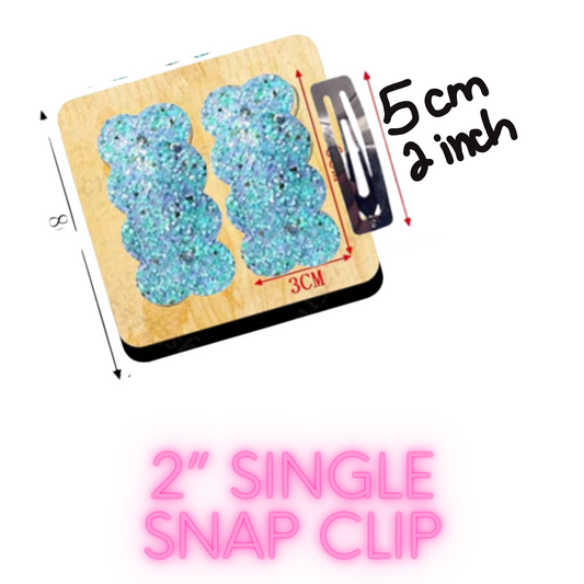 2” Single Snap Clip wooden die cut SIZZIX BIG SHOT