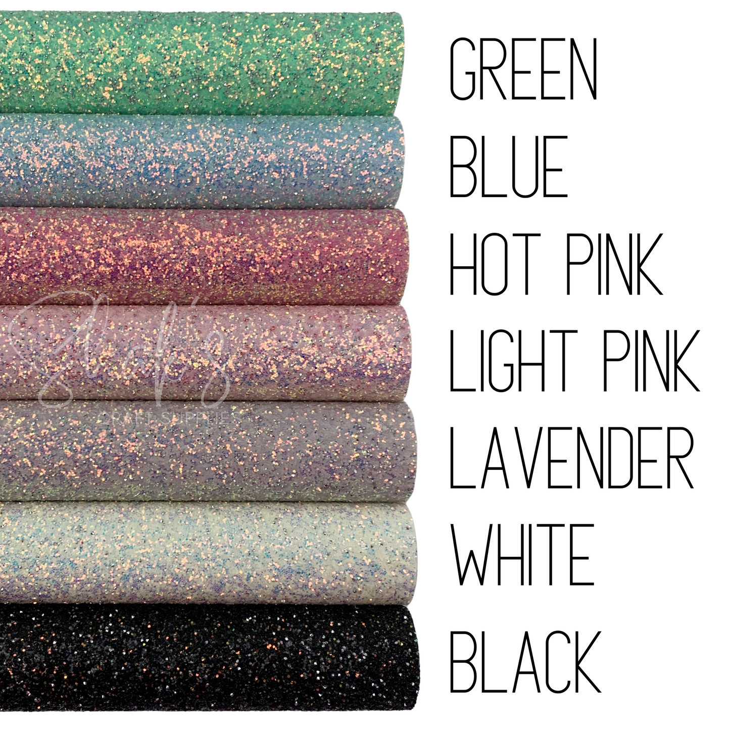 RAZZLE DAZZLE Chunky Glitter with Rhinestones Faux Leather